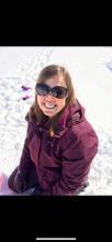 Theresa playing in the snow