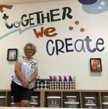 picture of Mrs. Bustos in Classroom