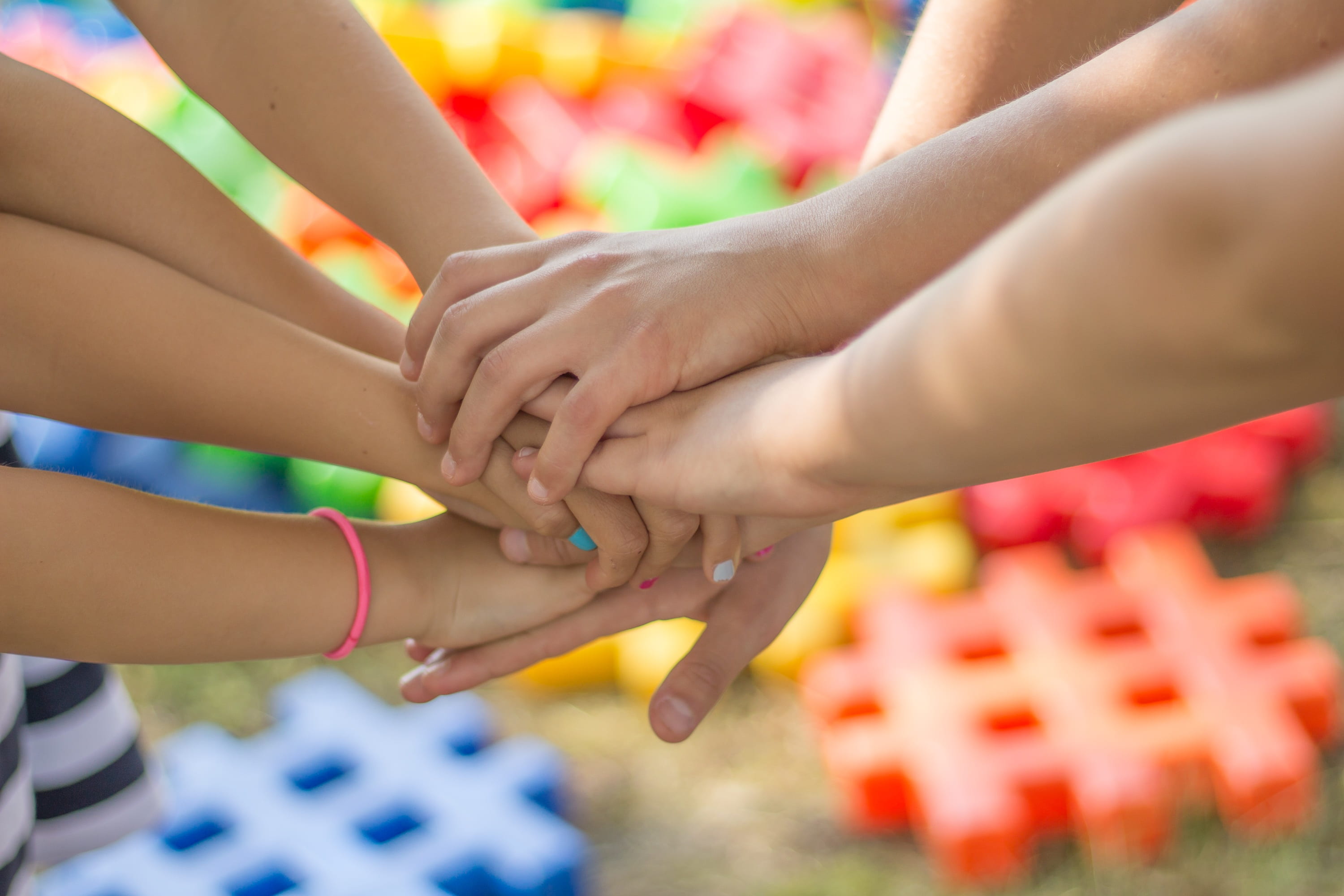 kids holding hands